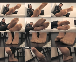 NoemisWorld C Amazing exotic girl with reinforced toes pantyhose